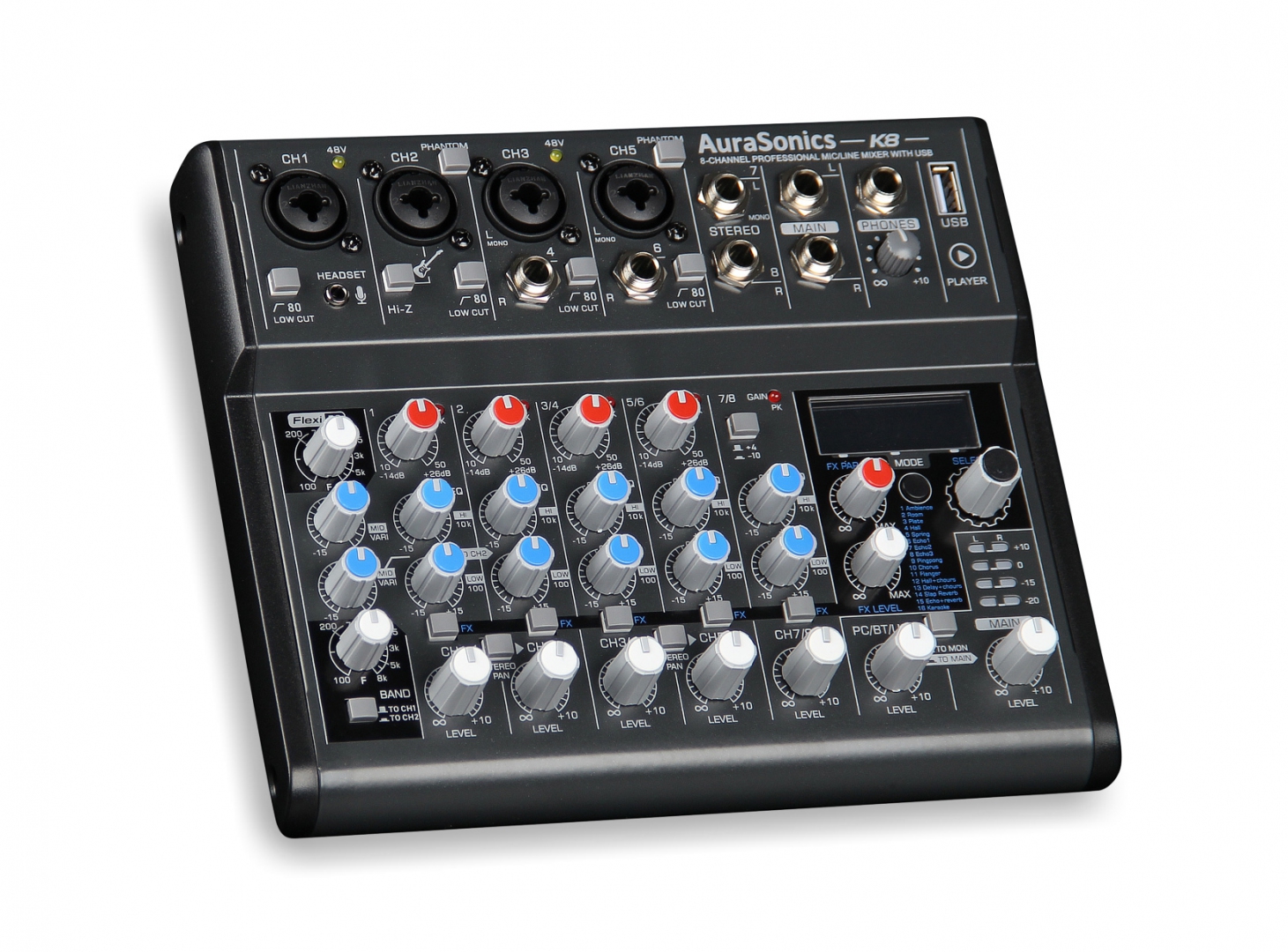 AuraSonics K8 компактный микшерный пульт в Солнечногорске