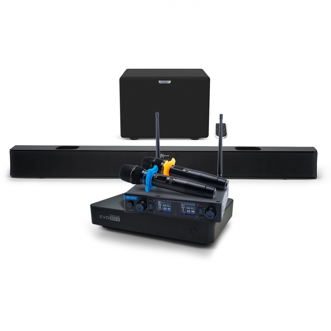 Hi-End караоке-система EVOBOX Premium + EvoSoundBar (саундбар с караоке) в Солнечногорске