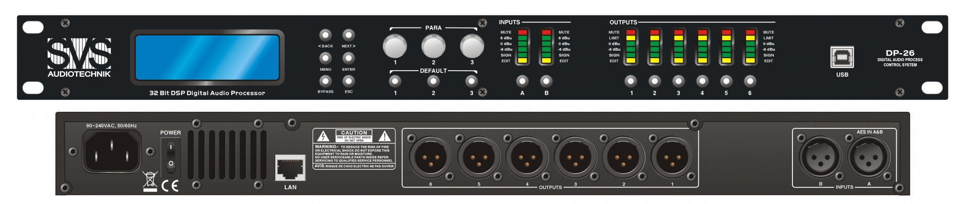 SVS Audiotechnik DP-26 Цифровой процессор: 2 входа 6 выходов в Солнечногорске
