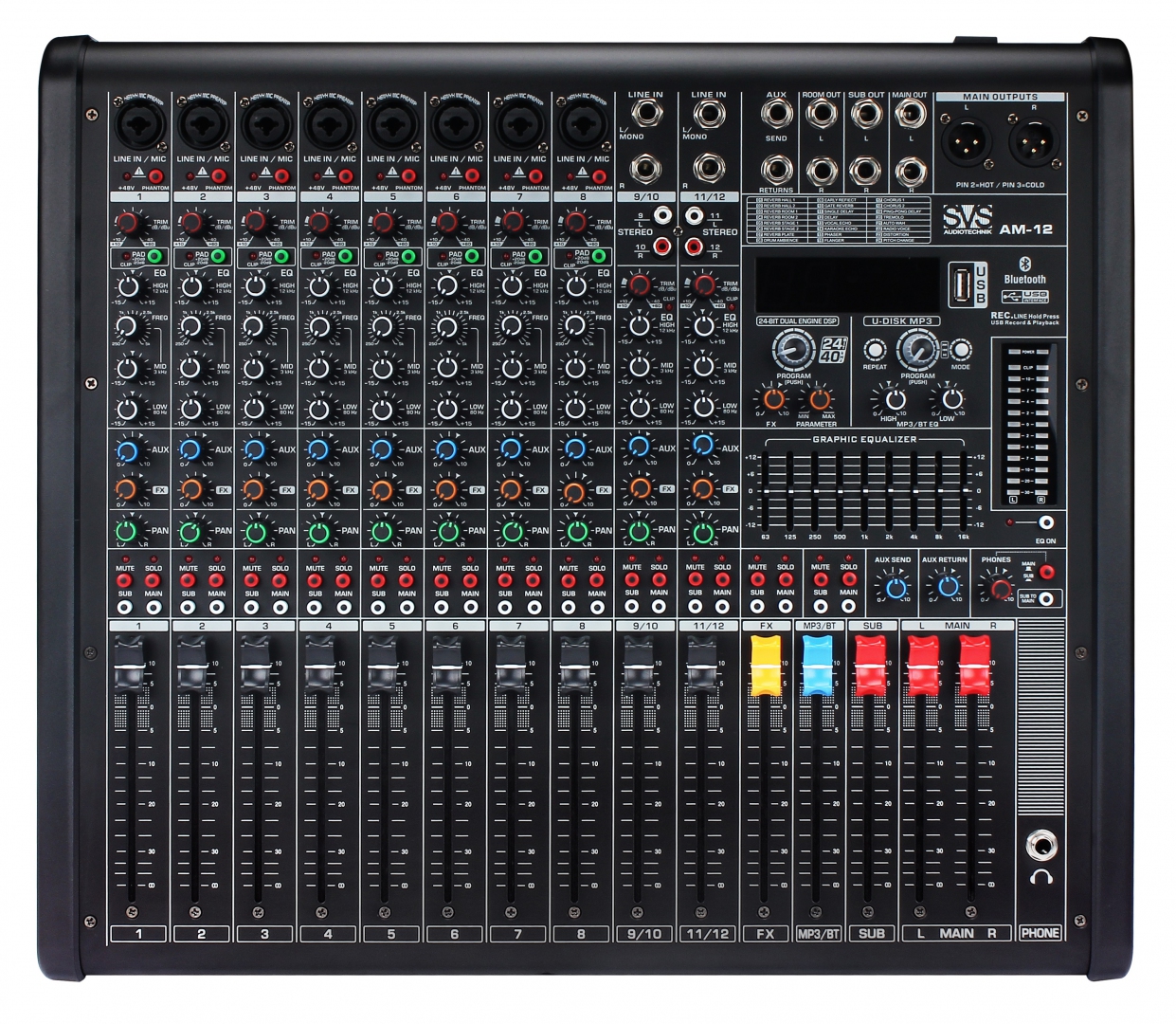 SVS Audiotechnik mixers AM-12 Микшерный пульт аналоговый, 12-канальный в Солнечногорске